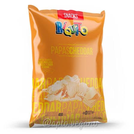 RIQUITO Papa ondulada cheddar x400