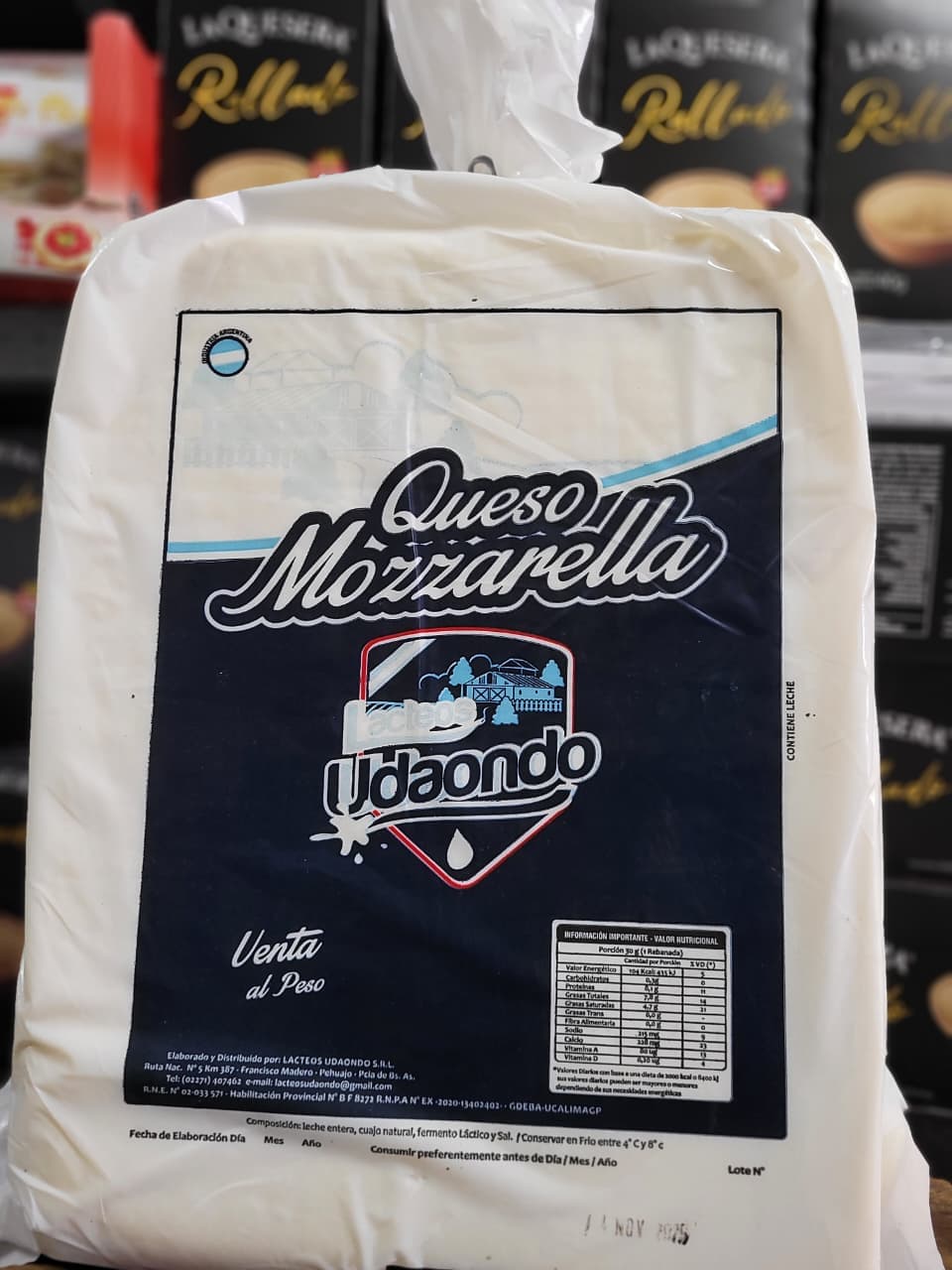 LACTEOS UDAONDO Mozzarella PLANCHA