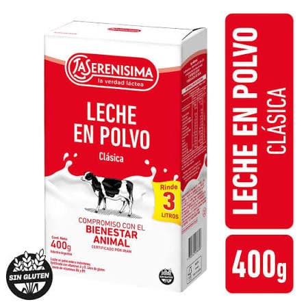 LA SERENISIMA Lec.polvo x 400 entera